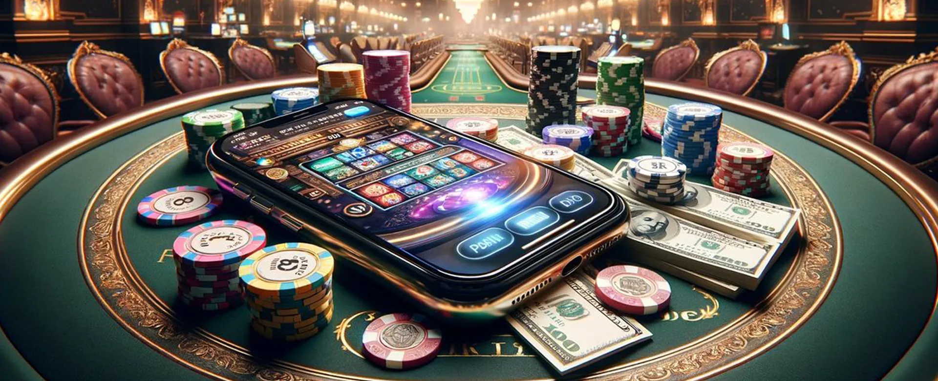 SS777 App interface on a smartphone, showing exciting casino games